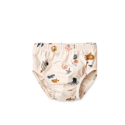 Liewood Anthony Baby Swim Pants - Zwembroek - Sea Creature / Sandy