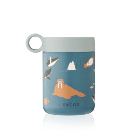 LIEWOOD Kiani Food Jar - Geïsoleerde Voedselcontainer - 350 ml - Arctic Sea / Ocean view