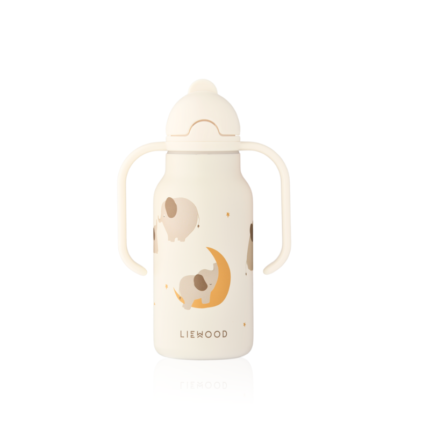 Liewood Kimmie Printed Bottle 250 Ml Elephant / Creme de la creme