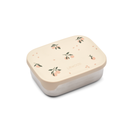 Liewood – Arthur Printed Lunchbox – Kinderlunchtrommel – Peach / Sea Shell Mix – 900 ml