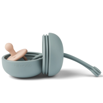 Liewood Philip pacifier box Dove blue