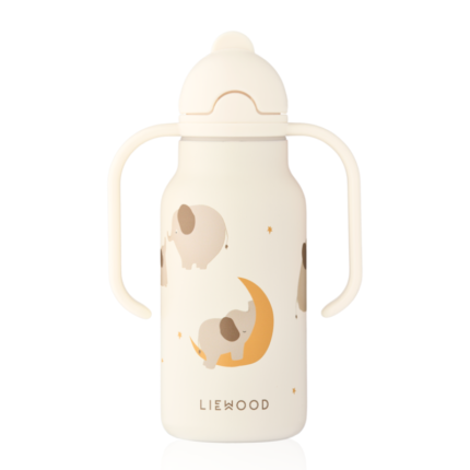 Liewood Kimmie Printed Bottle 250 Ml Elephant / Creme de la creme
