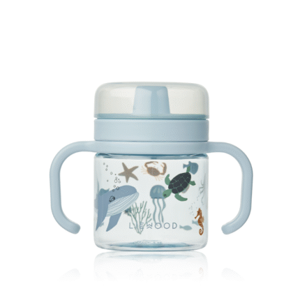 Liewood Kylo Tritan Sippy Cup - Lekvrije Baby Drinkbeker - 280 ml -Sea creature / Sandy