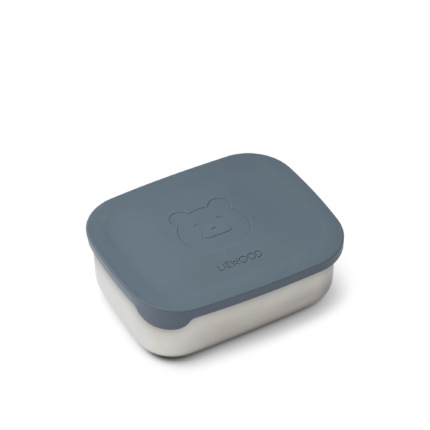 Liewood – Arthur Lunchbox – Kinderlunchtrommel – Mr Bear / Whale Blue – 900 ml