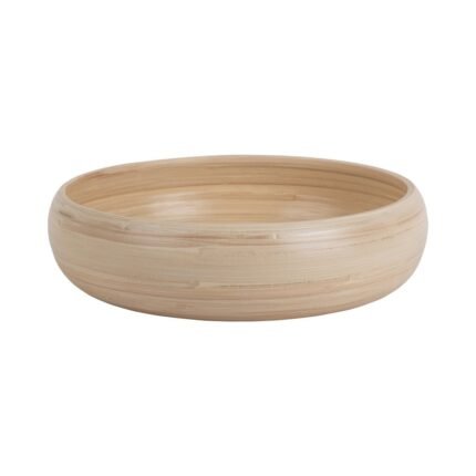 Present Time Salad Bowl Puro Sphere - Bamboe Saladeschaal - Naturel - 30 cm