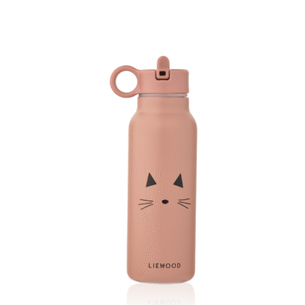 Liewood Falk Water Bottle - Kinderdrinkfles – Cat Dark Roze - 350ml