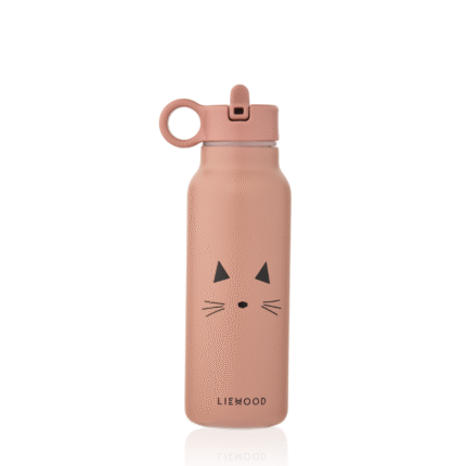 Liewood Falk Water Bottle-Kinderdrinkfles– Cat Dark Roze 350ml