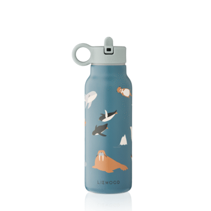 Liewood Falk Water Bottle -Kinderdrinkfles- Arctic Sea / Ocean view 350 ml