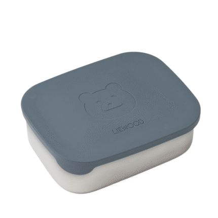 Liewood – Arthur Lunchbox – Kinderlunchtrommel – Mr Bear / Whale Blue – 900 ml