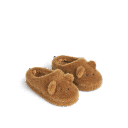 Liewood Aviaja Bear Slippers Golden caramel