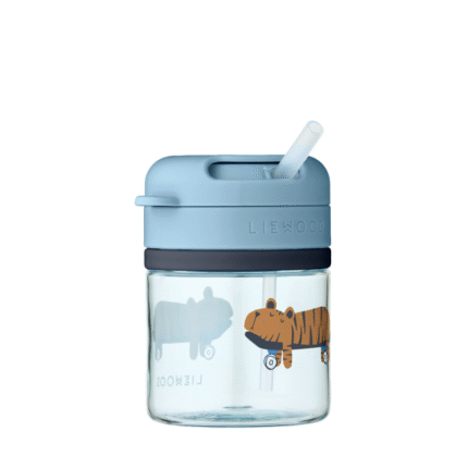 Liewood – Pavia Tritan Straw Cup – Kinderdrinkbeker – Fun / Beach Blue – 280 ml