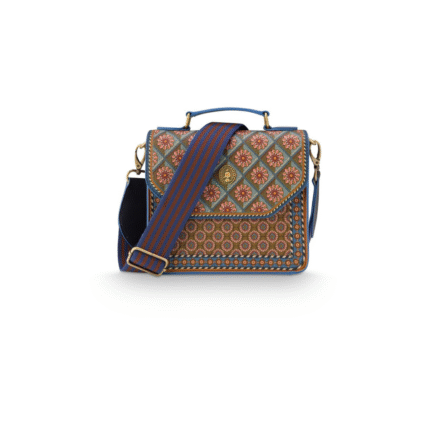 Pip Studio Frances Cross Body Bag Medium Imani Blue 25x9x21.5cm