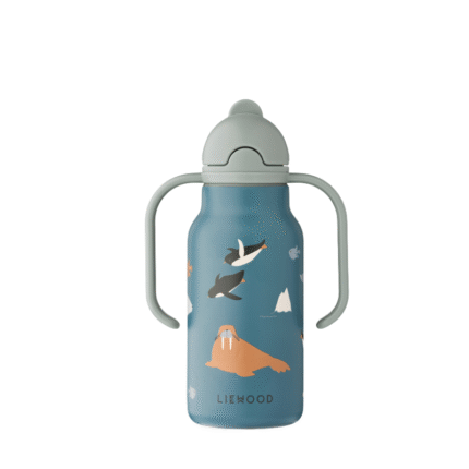 Liewood Kimmie Water Bottle – Kinderdrinkfles – 250 ml - Arctic Sea / Ocean view