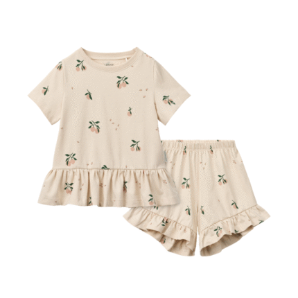Liewood Ilford Set w Frillsn - Zomer Set - Peach Mini / Sea Shell