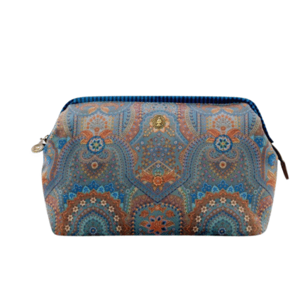 Pip Studio Cooper Make – up Tas Purse Extra Large - Jabali Blue - 30x13.8x20.7cm