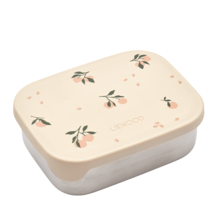 Liewood – Arthur Printed Lunchbox – Kinderlunchtrommel – Peach / Sea Shell Mix – 900 ml