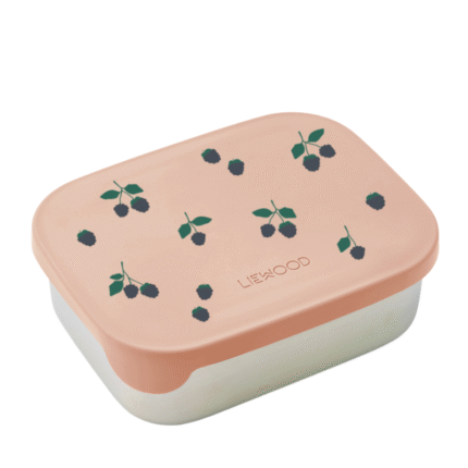Liewood – Arthur Printed Lunchbox – Kinderlunchtrommel – Berry / Pale Tuscany – 900 ml