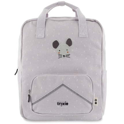 Trixie Backpack Mrs. Mouse – Kinder Rugzak Groot Grijs