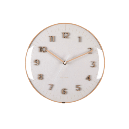 Karlsson Wall Clock Esencia Dome - Wandklok - Wit - ⌀ 30 cm