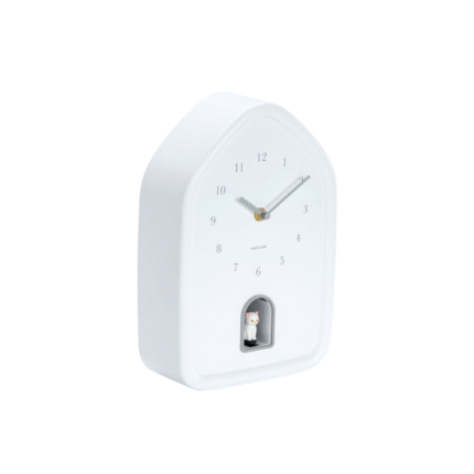 Karlsson Wall Clock Moderne Kitty – Wandklok – Wit – 29×20 cm
