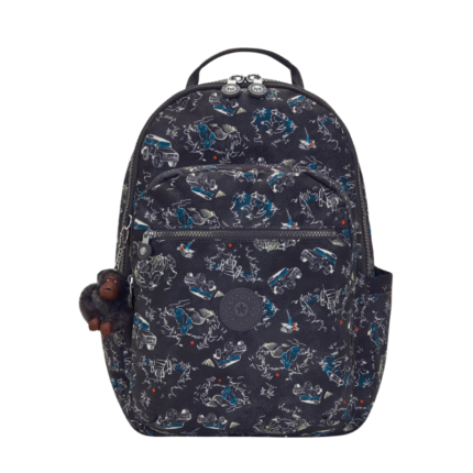Kipling Seoul S Rugzak – Jungle Fun Race - 35x25x16x - 14 Liter
