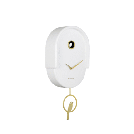 Karlsson Tweet Wandklok - Wall Clock - Modern - Wit - 42×20 cm