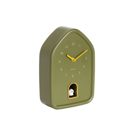 Karlsson Wall Clock Modern Hondje - Wandklok - Rood - 29×20 cm