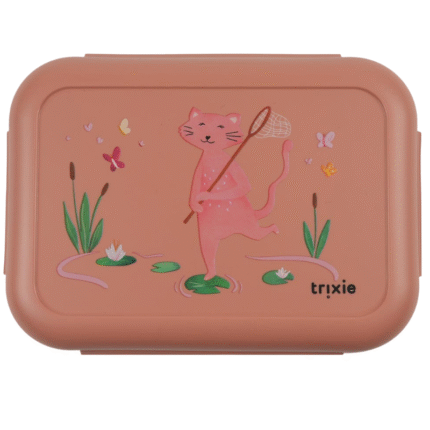 Trixie Lunchbox met clips –Mrs. Cat