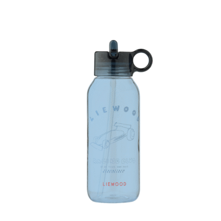 Liewood Yang Tritan Waterfles - Race cars / Classic Navy - 500 ml