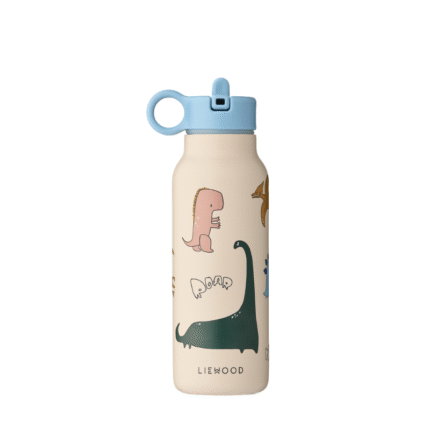 Liewood Falk Water Bottle - Kinderdrinkfles - Dino brul / Sandy - 350ml