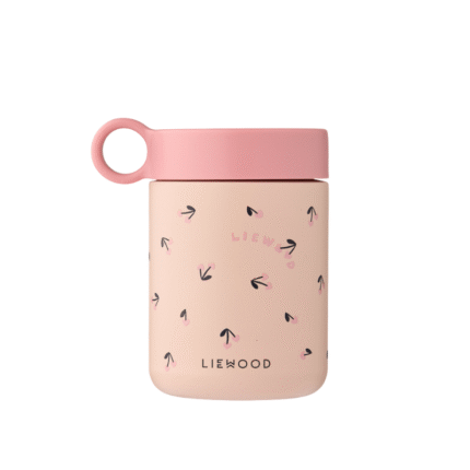 LIEWOOD Kiani Food Jar - Geïsoleerde Voedselcontainer - Mini cherry/Heart rosey - 350 ml
