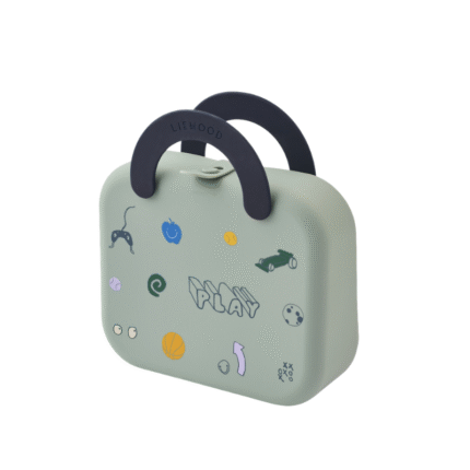 Liewood Elara Foldable Lunchbox - Opvouwbare Kinder Lunchbox - Play / Dusty Peppermint