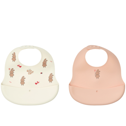 Liewood Ember Printed Bib - Slabbetjes - 2-Pack - Wild child / Rosey