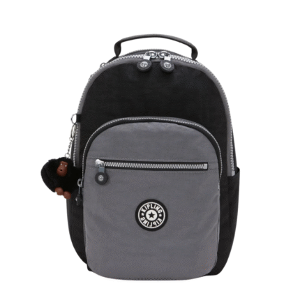 Kipling Seoul S Rugzak - Space Black Block - 35x25x16x - 14 Liter